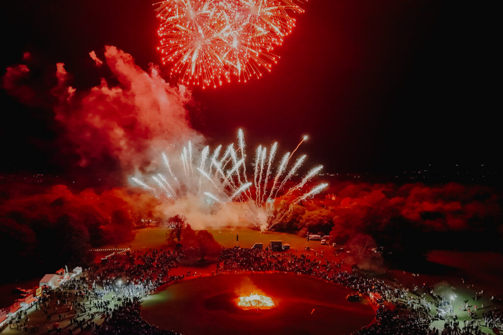 Quex Park Firework Event 2024 drone